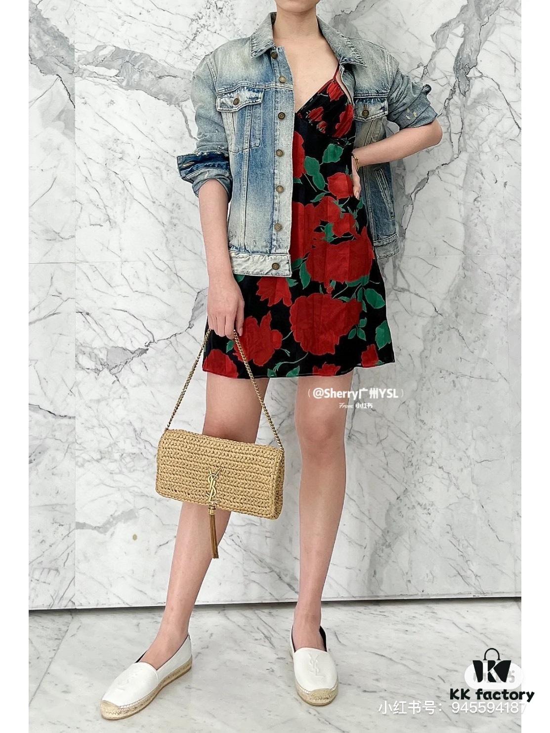 Bestseller YSL New Raffia Woven Tassel Bag! Summer Beach Joy