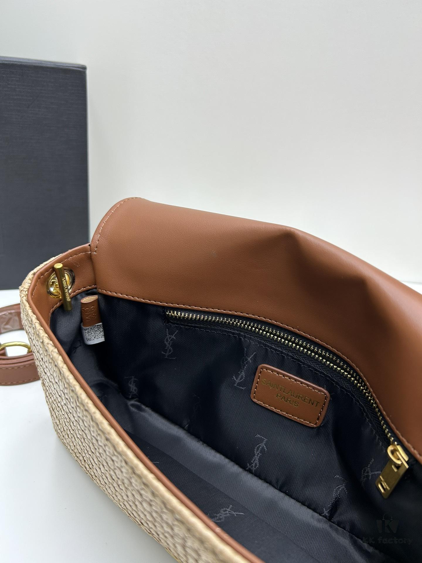 Hot YSL New Raffia Woven Tassel Bag! Summer Beach Joy