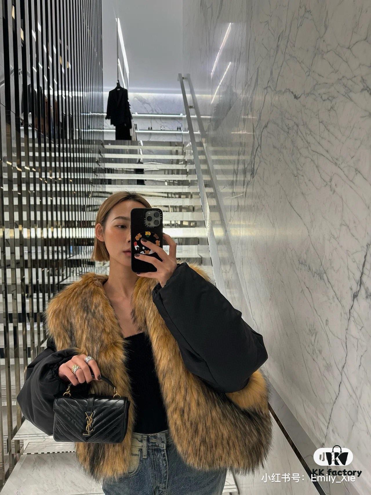 New Arrival YSL Mini College Messenger Bag in Waxed Calfskin - Style No. 6126