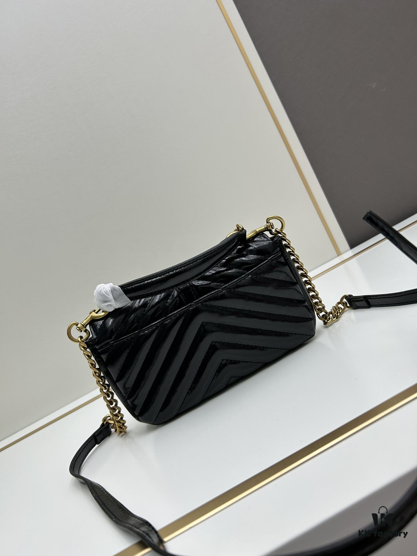 New Arrival YSL Mini College Sling Bag in Wax-Calf Leather