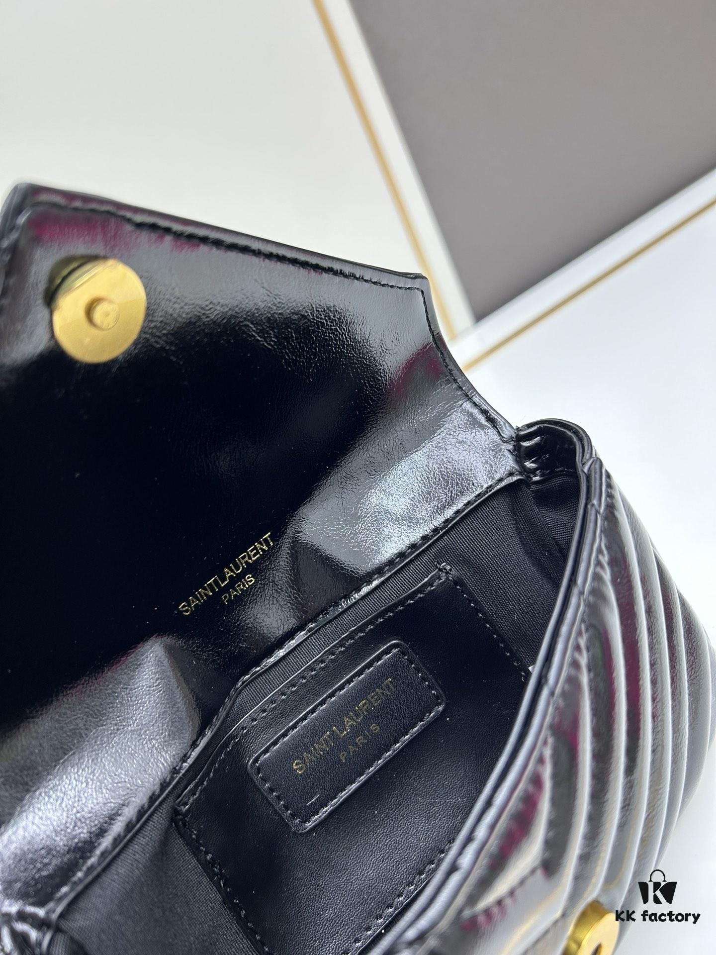 New Arrival YSL Mini College Sling Bag in Wax-Calf Leather