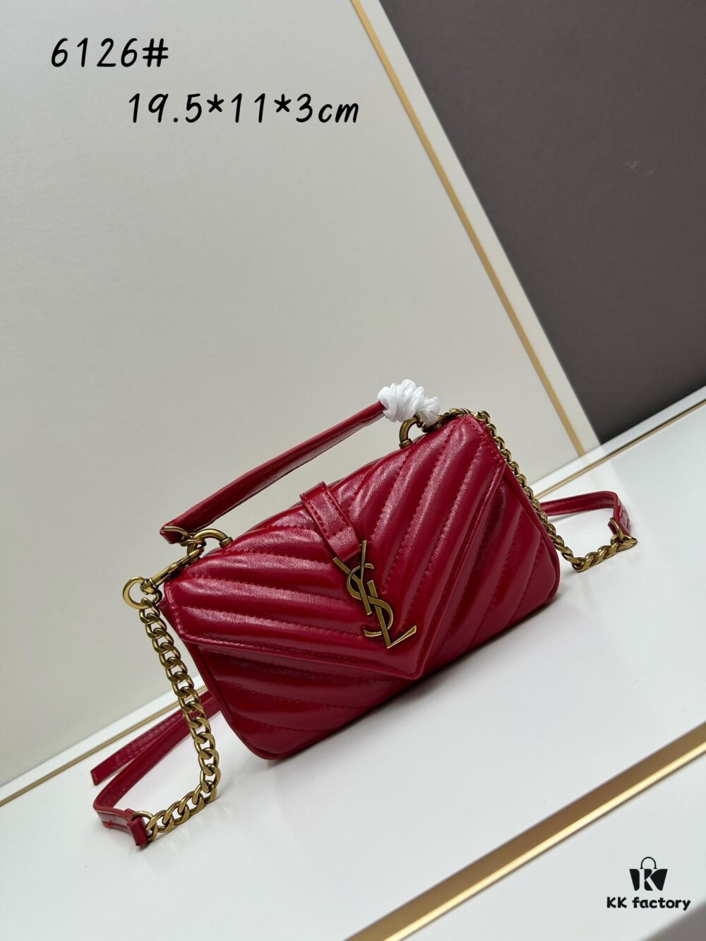 New Arrival YSL Mini College Messenger Bag in Waxed Calfskin - Style No. 6126