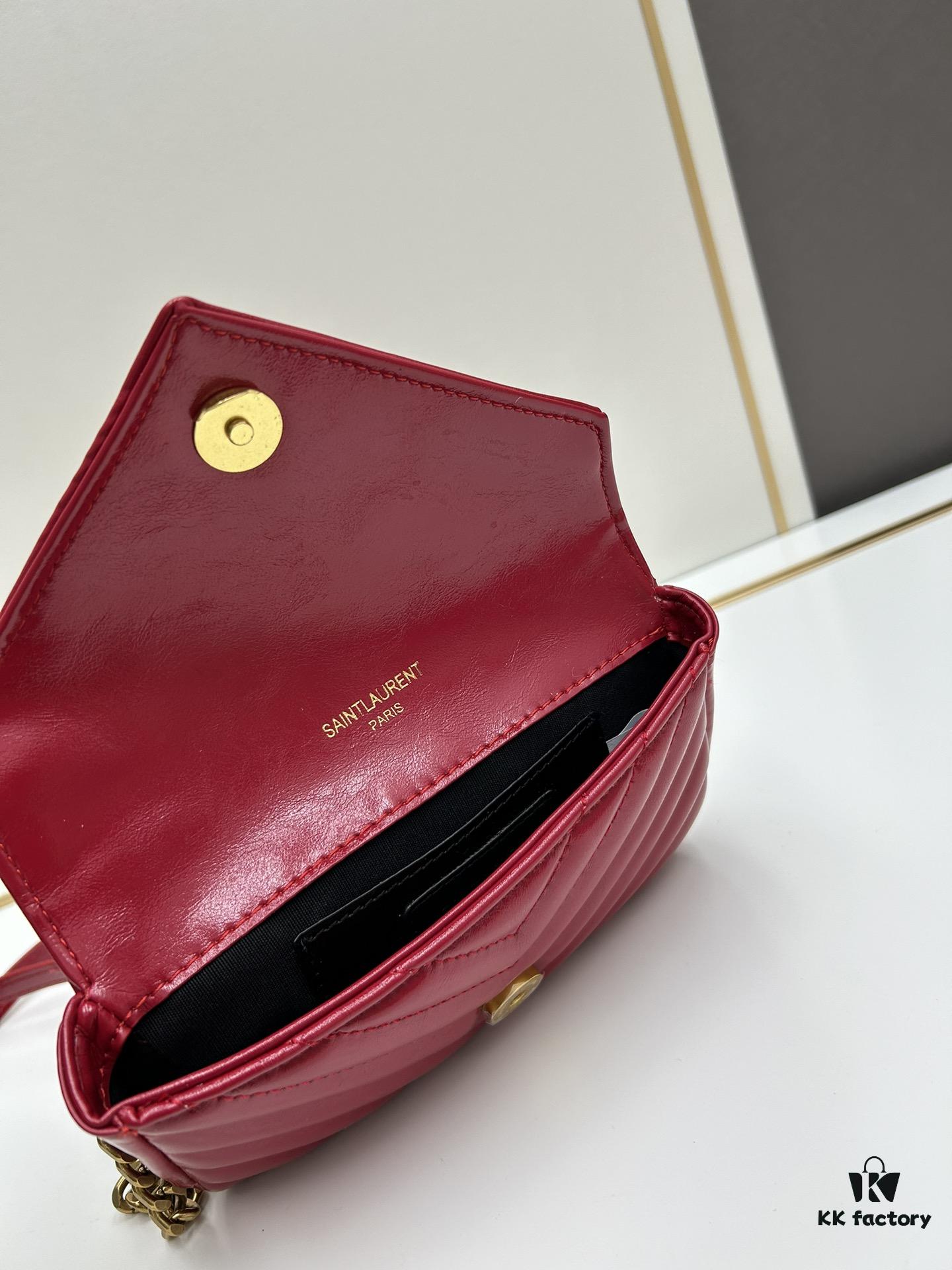 New Arrival YSL Mini College Messenger Bag in Waxed Calfskin - Style No. 6126