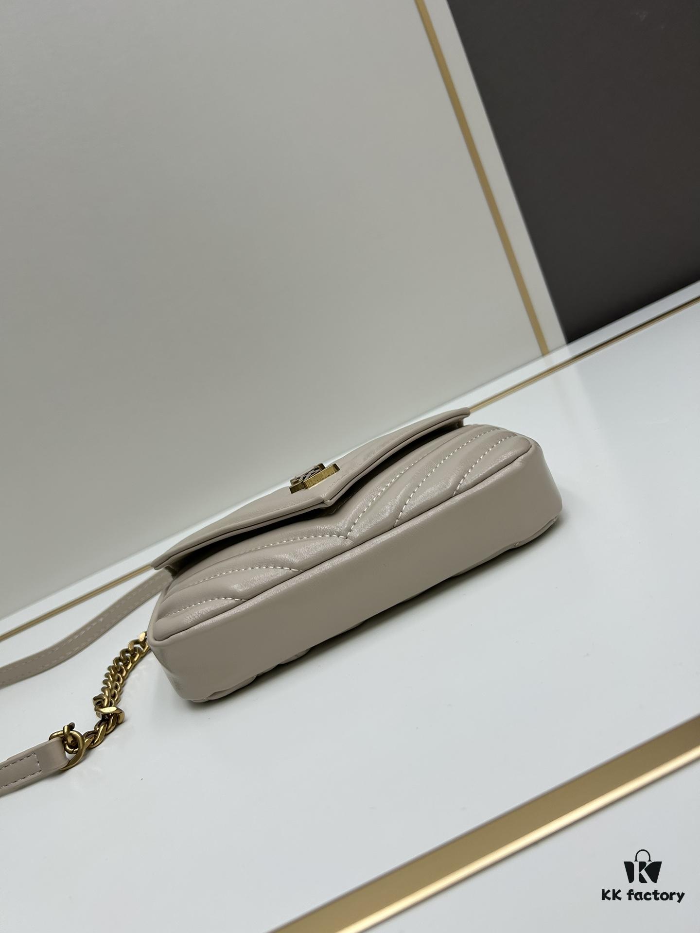 YSL Mini College Messenger Bag in Oiled Wax Leather - Style No. 6126