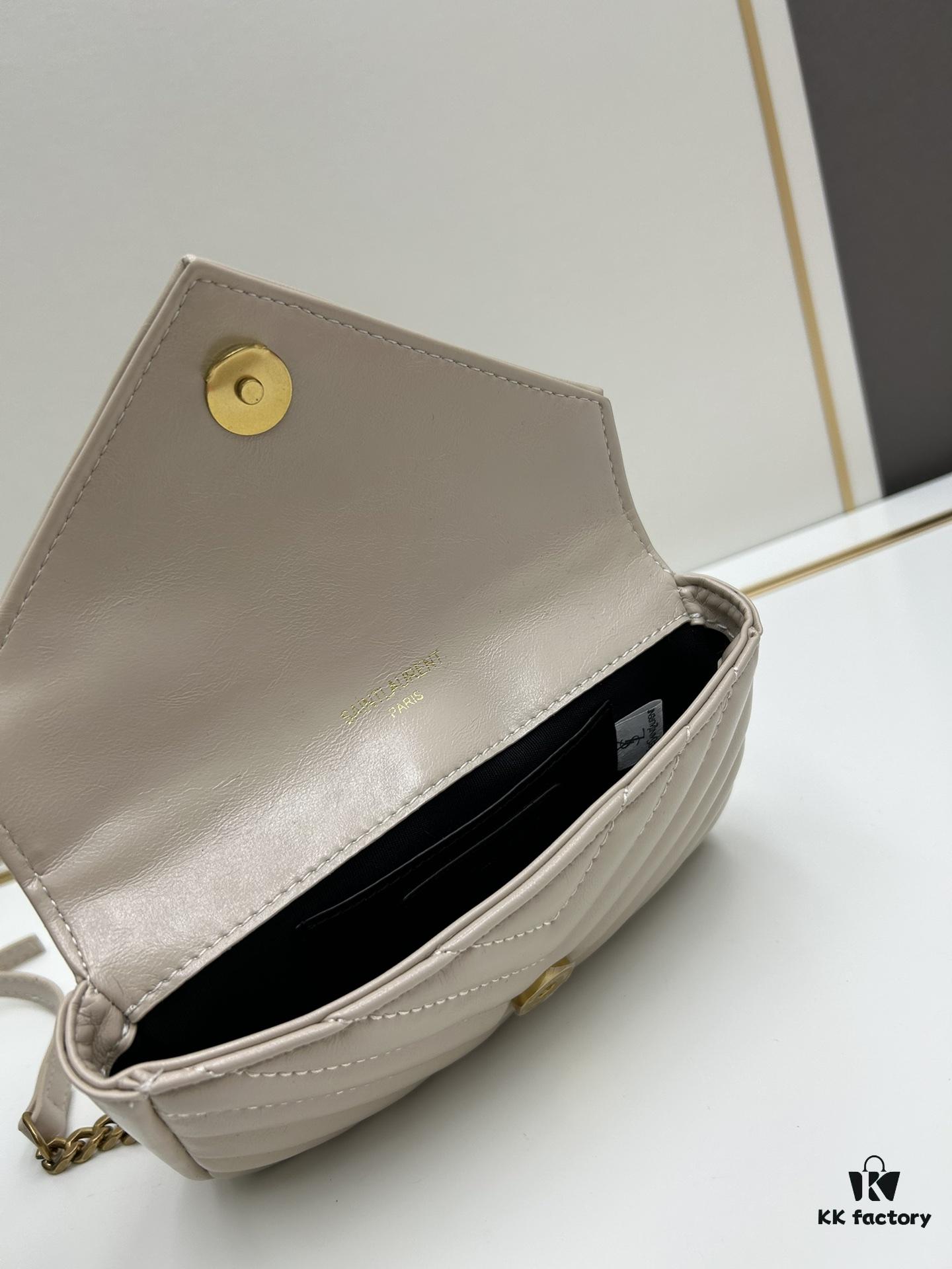 YSL Mini College Messenger Bag in Oiled Wax Leather - Style No. 6126