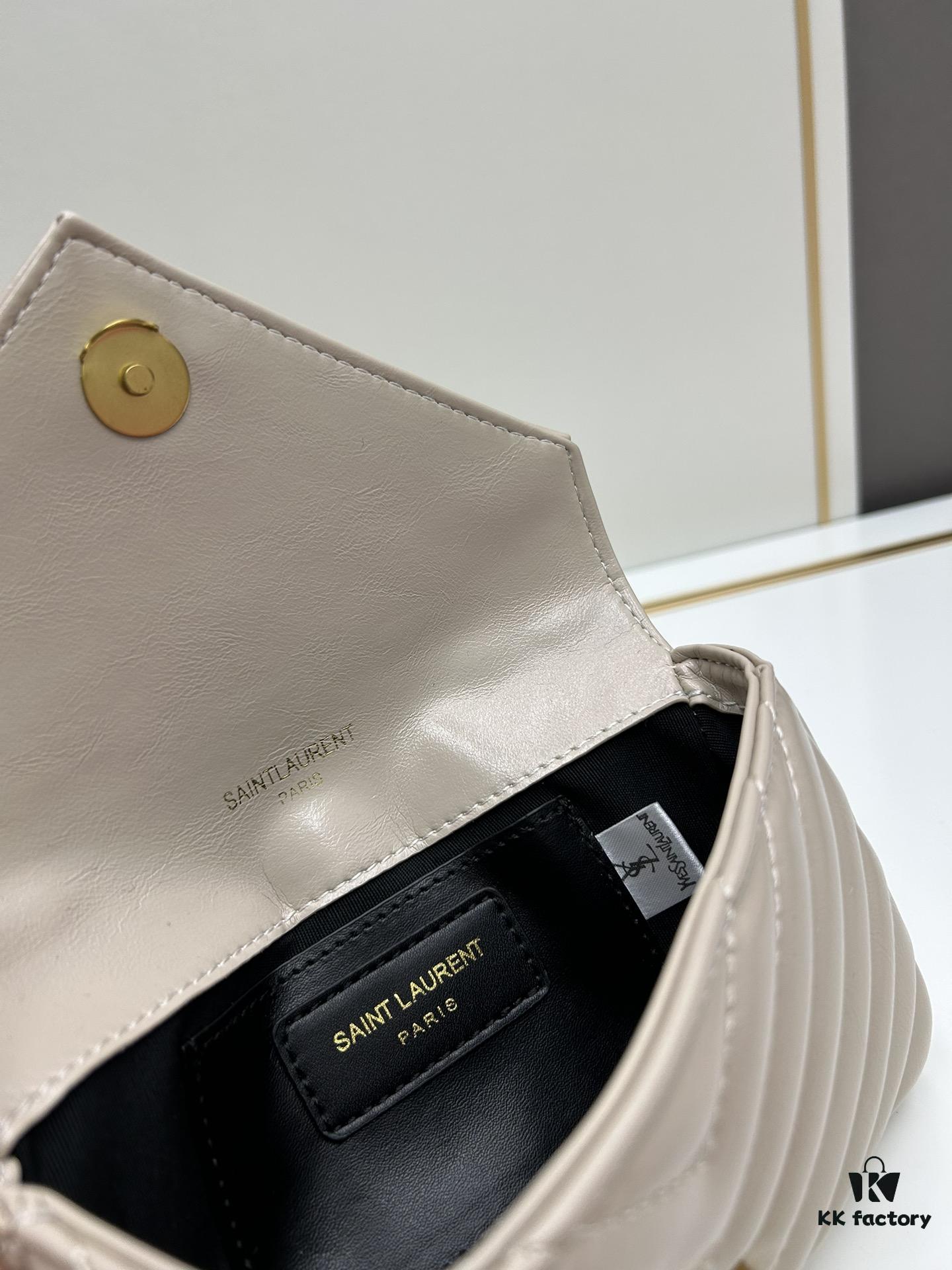 YSL Mini College Messenger Bag in Oiled Wax Leather - Style No. 6126