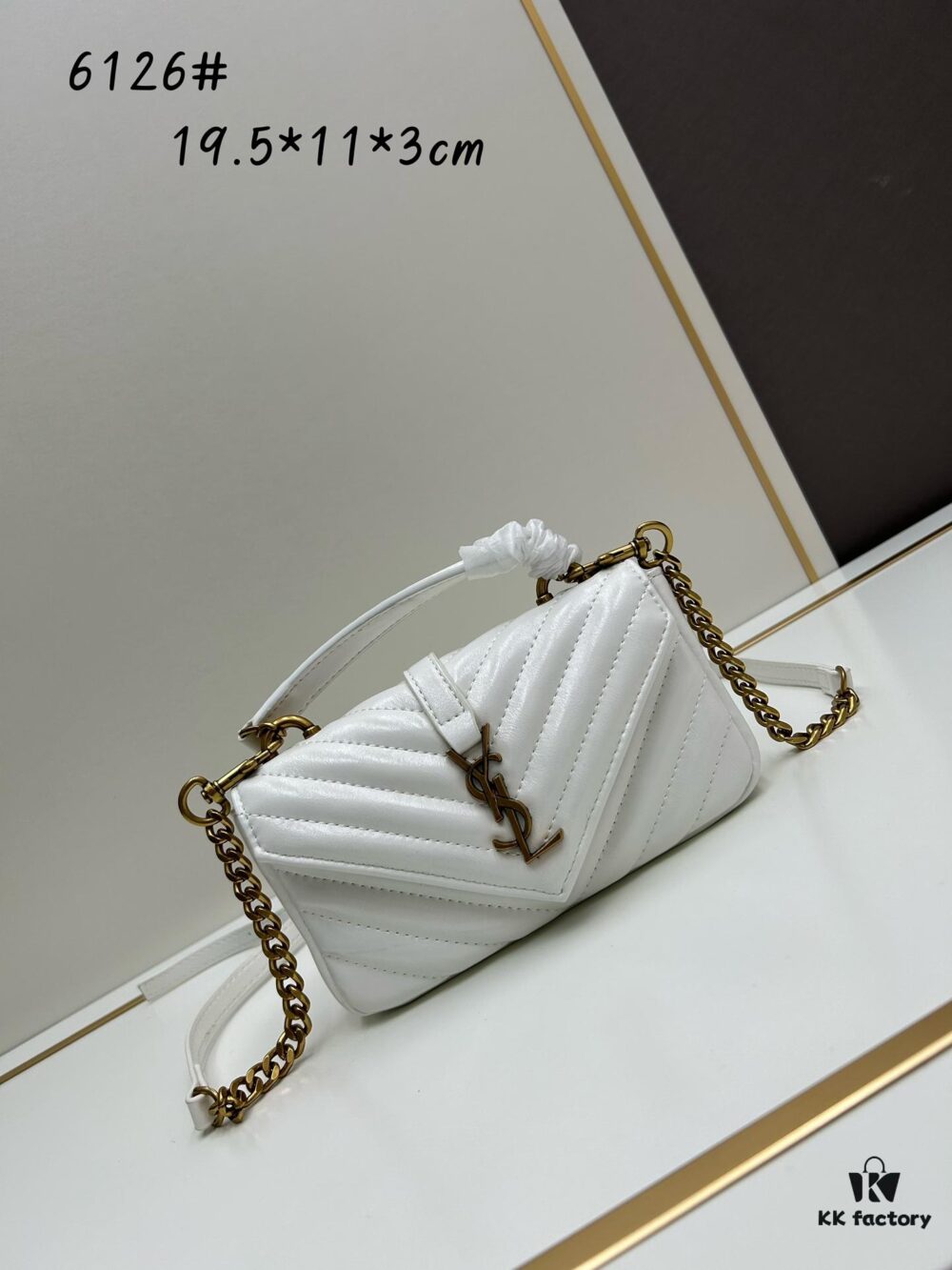 New Arrival YSL Mini College Messenger Bag in Waxed Calfskin - Style No. 6126