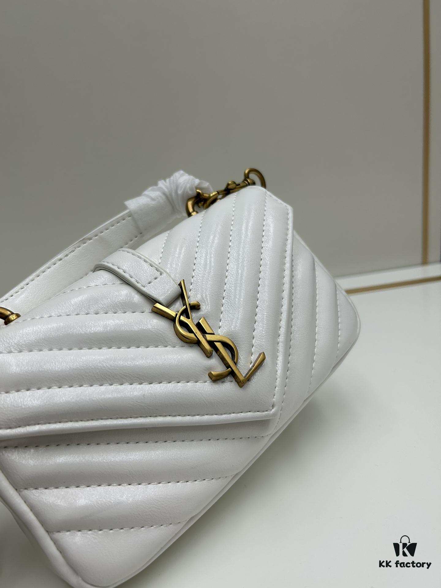 New Arrival YSL Mini College Messenger Bag in Waxed Calfskin - Style No. 6126