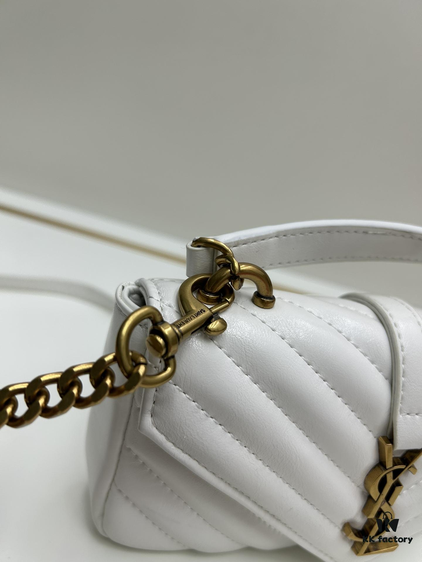 New Arrival YSL Mini College Messenger Bag in Waxed Calfskin - Style No. 6126