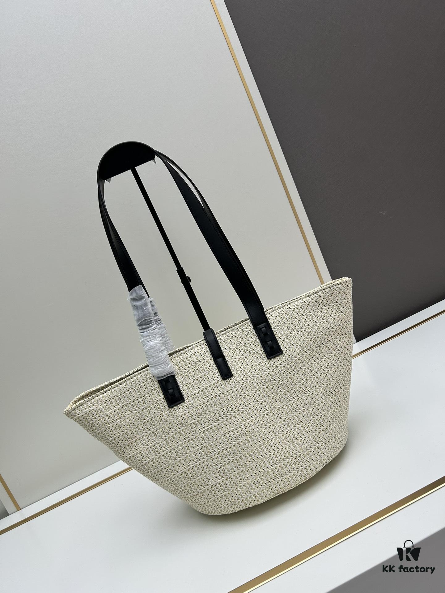 New Arrival YSL Saint Laurent Rattan Tote Shopping Bag