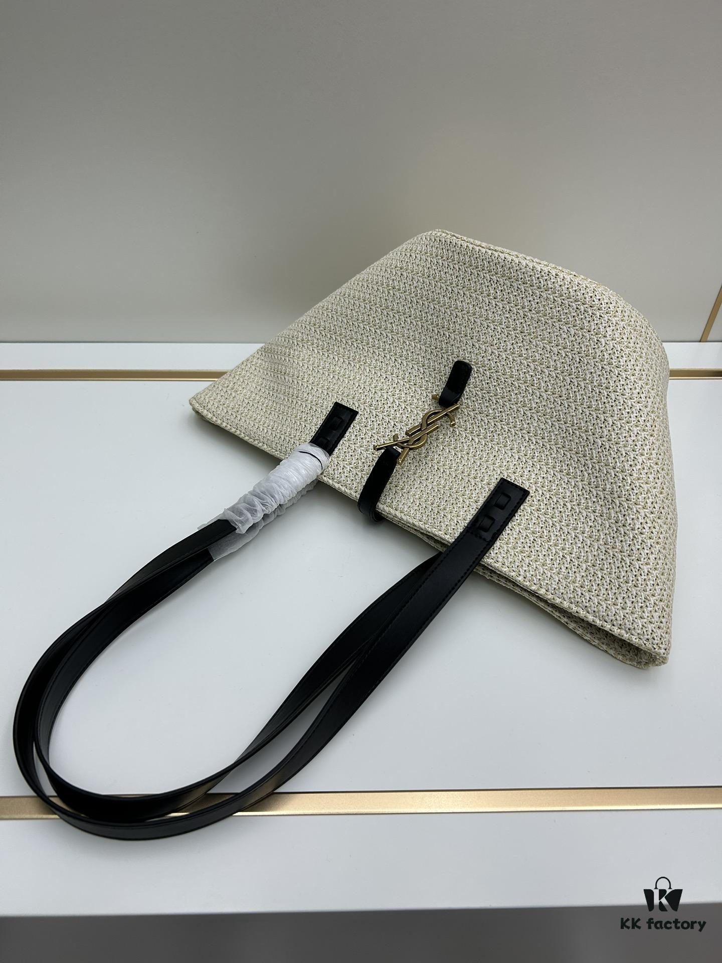 New Arrival YSL Saint Laurent Rattan Tote Shopping Bag