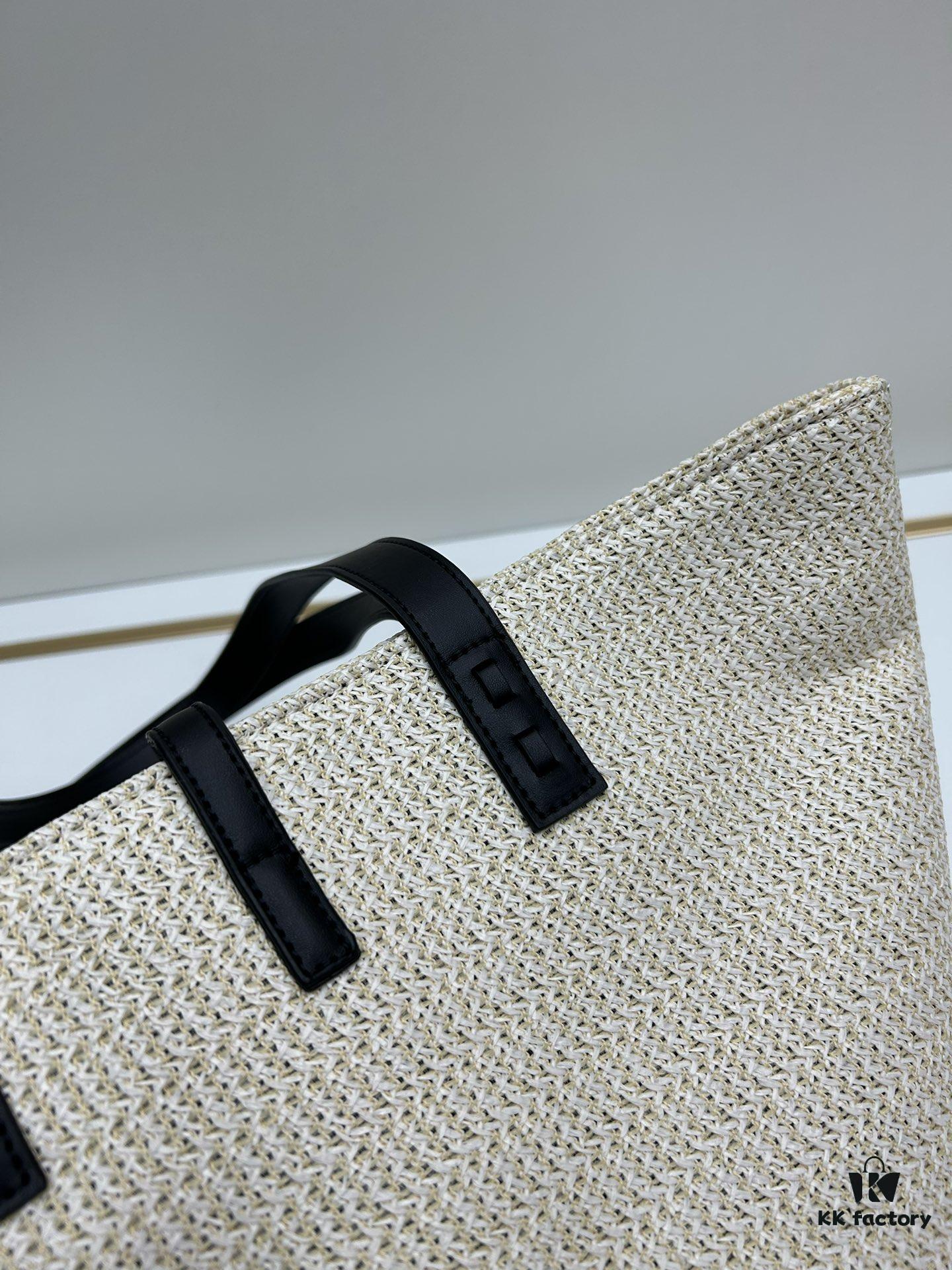 New Arrival YSL Saint Laurent Rattan Tote Shopping Bag