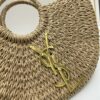 New Large YSL Woven Straw Tote Bag with Zipper