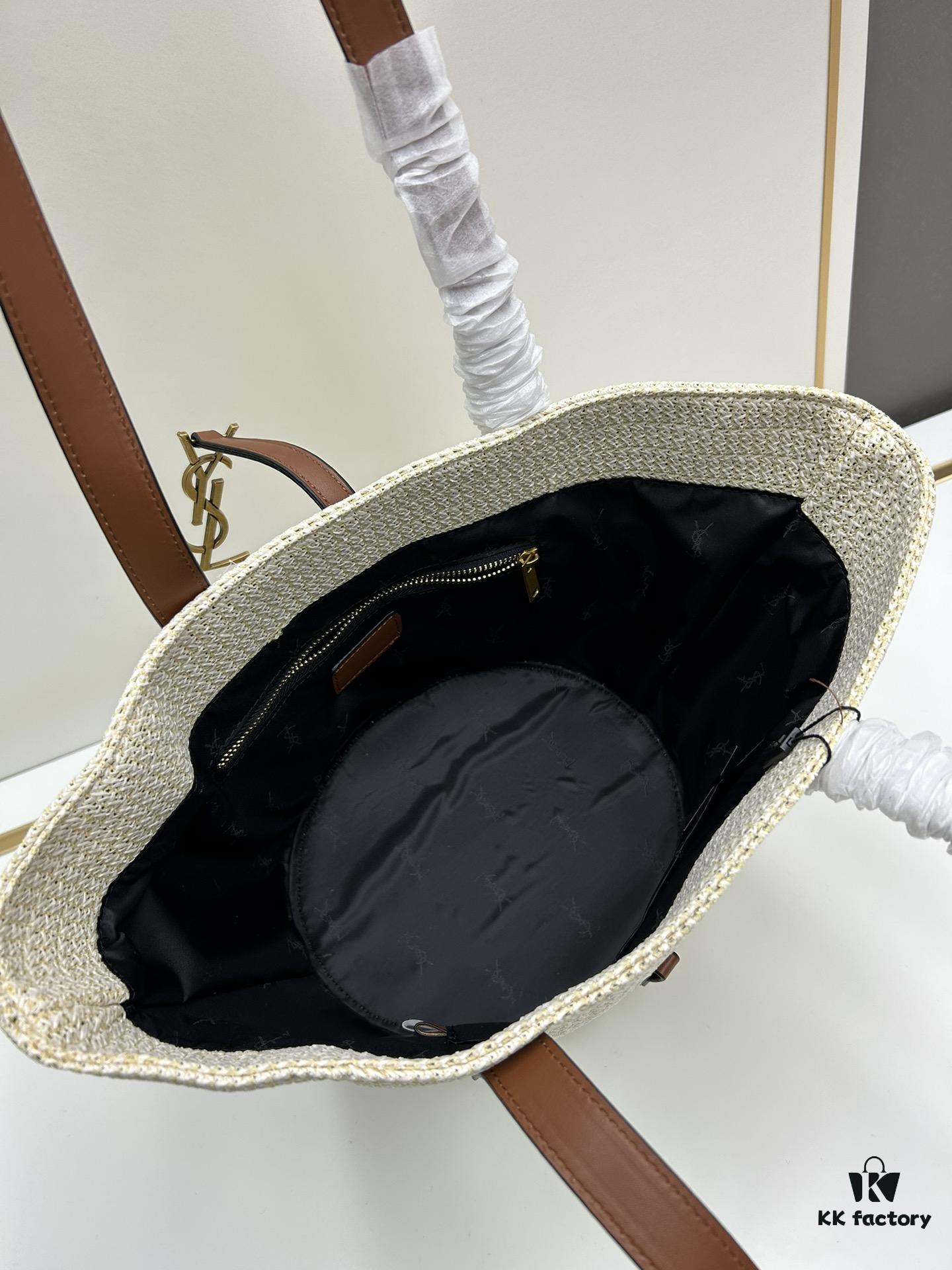 New Arrival YSL Straw Tote Shopping Bag