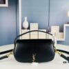 New Arrival with Box 💰 Cool and Stylish! YSL 2024 Voltair Box Leather Crossbody Bag