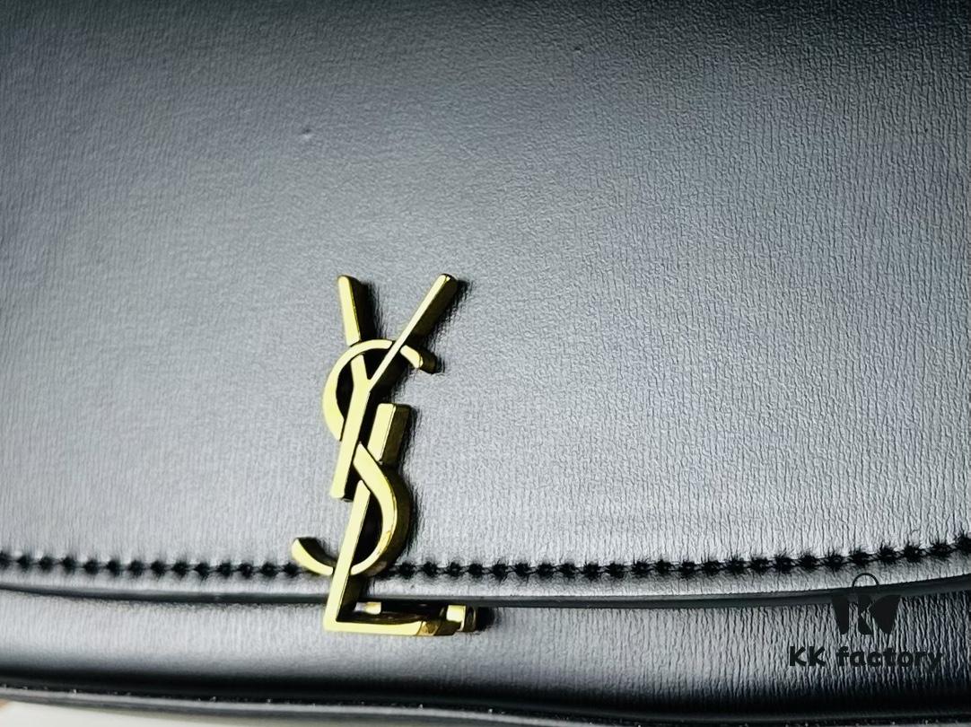New Arrival with Box 💰 Cool and Stylish! YSL 2024 Voltair Box Leather Crossbody Bag