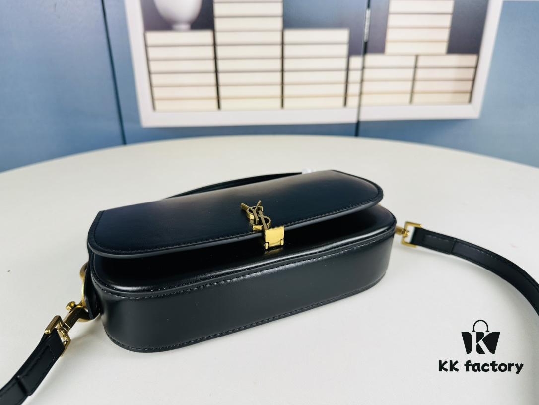 New Arrival with Box 💰 Cool and Stylish! YSL 2024 Voltair Box Leather Crossbody Bag