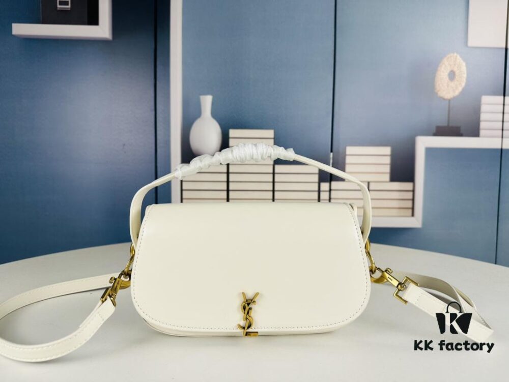 New Arrival with Box 💰 Cool and Chic! YSL 2024 Voltair Box Leather Crossbody Bag