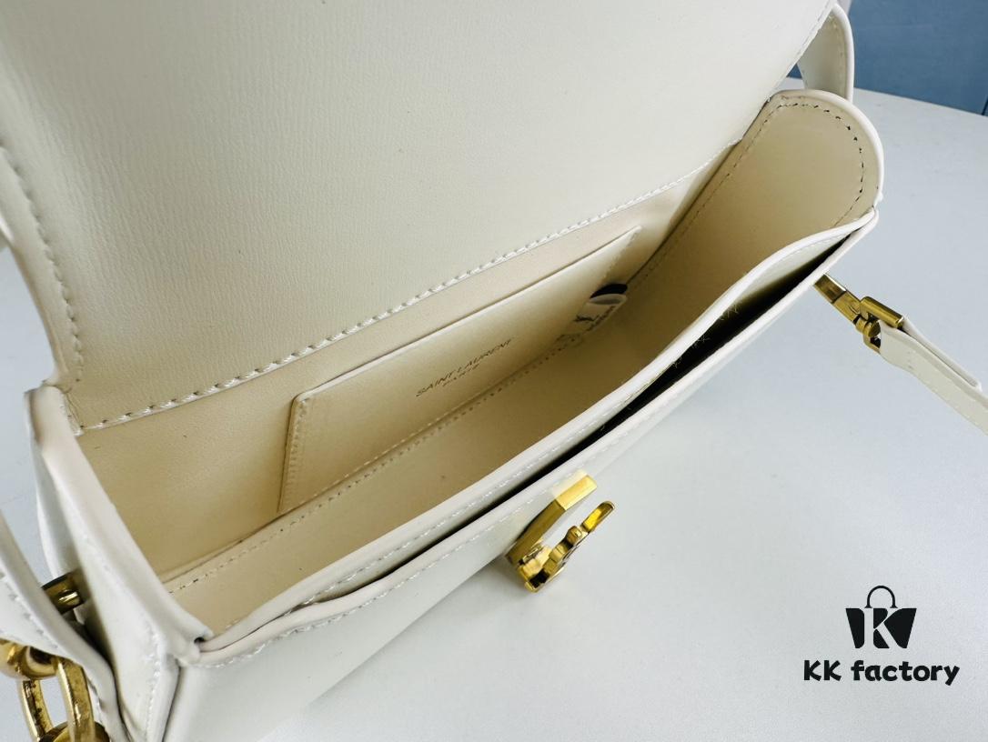 New Arrival with Box 💰 Cool and Chic! YSL 2024 Voltair Box Leather Crossbody Bag