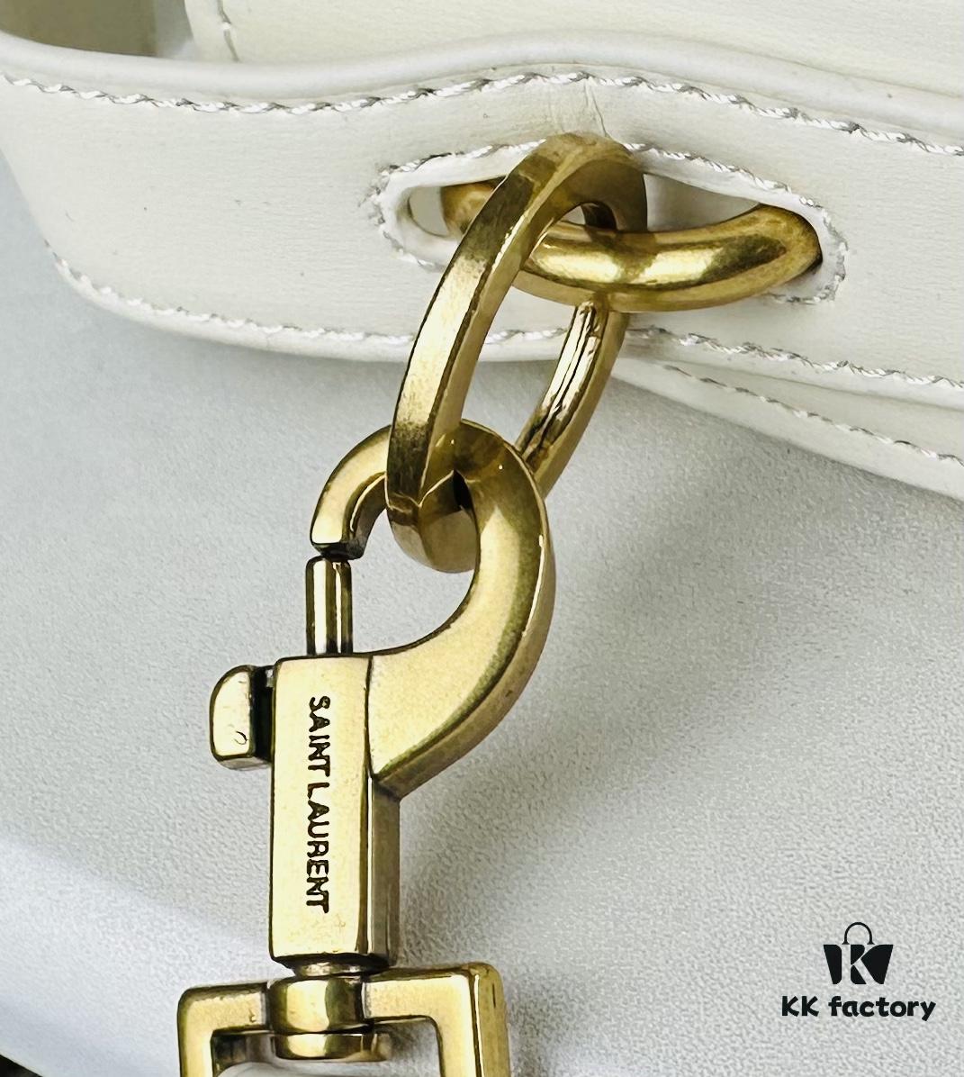 New Arrival with Box 💰 Cool and Chic! YSL 2024 Voltair Box Leather Crossbody Bag