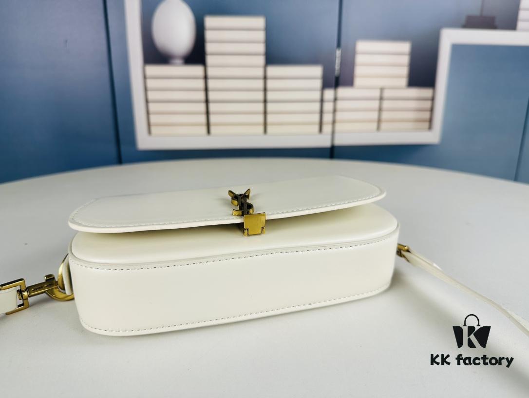 New Arrival with Box 💰 Cool and Chic! YSL 2024 Voltair Box Leather Crossbody Bag