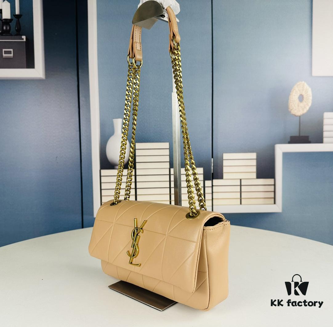 New Arrival YSL Saint Laurent JAMIE Medium 25cm Suede and Lambskin Crossbody Bag