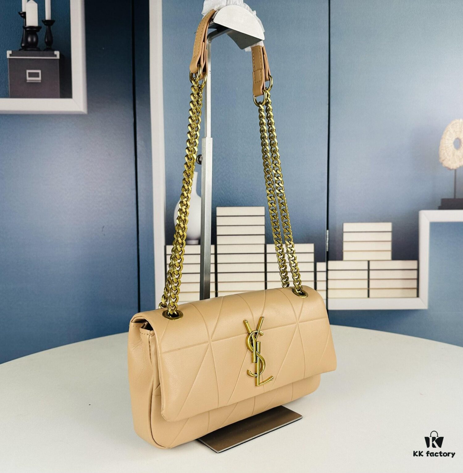 New Arrival YSL Saint Laurent JAMIE Medium 25cm Suede and Lambskin Crossbody Bag