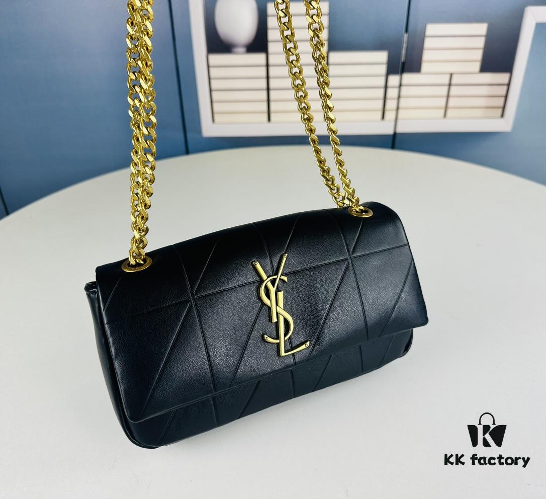 New Arrival YSL Saint Laurent JAMIE Medium 25cm Suede and Leather Crossbody Bag