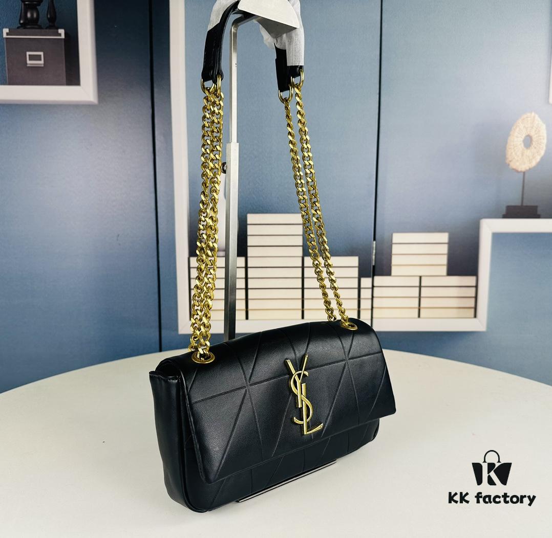 New Arrival YSL Saint Laurent JAMIE Medium 25cm Suede and Leather Crossbody Bag