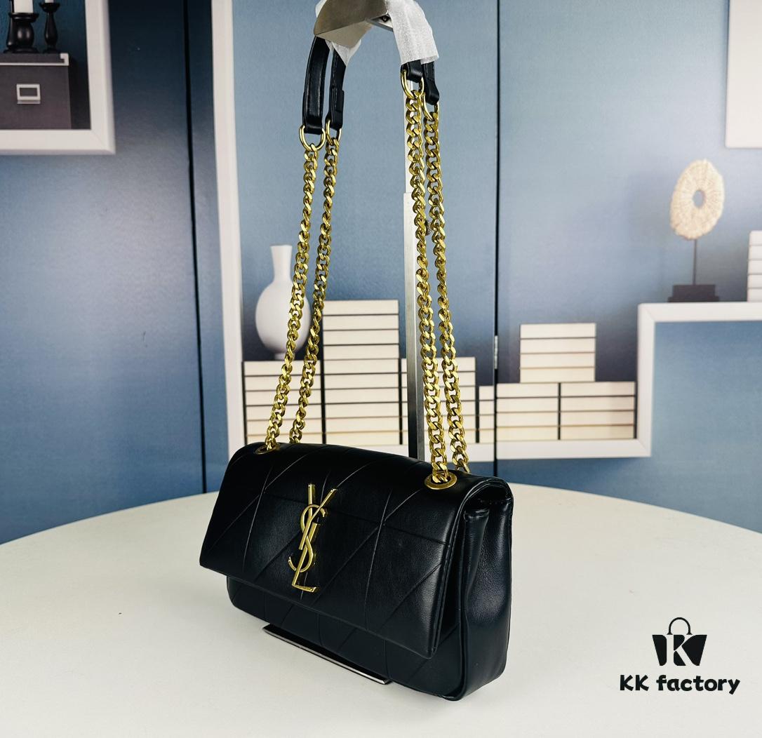 New Arrival YSL Saint Laurent JAMIE Medium 25cm Suede and Leather Crossbody Bag