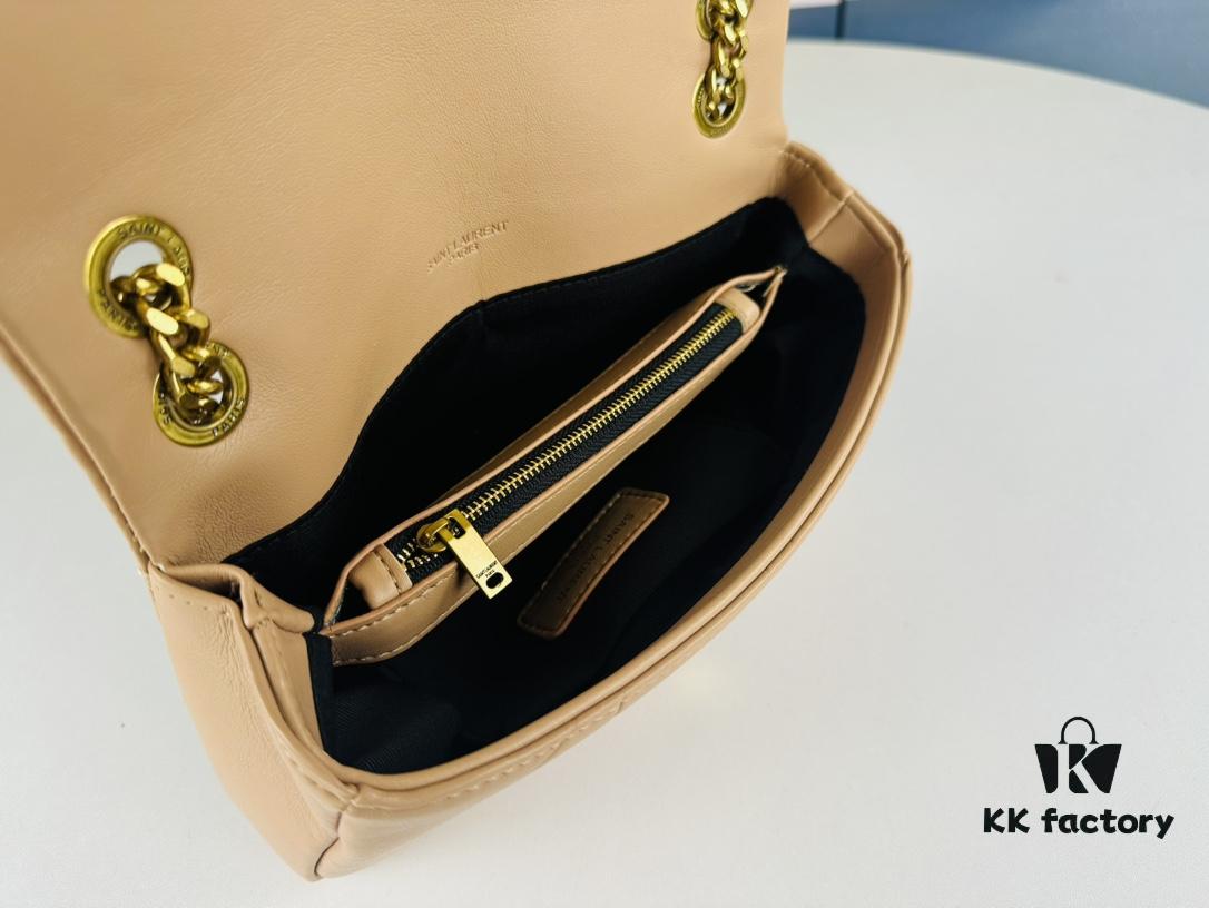 New Arrival YSL Saint Laurent JAMIE Medium 25cm Suede and Lambskin Crossbody Bag