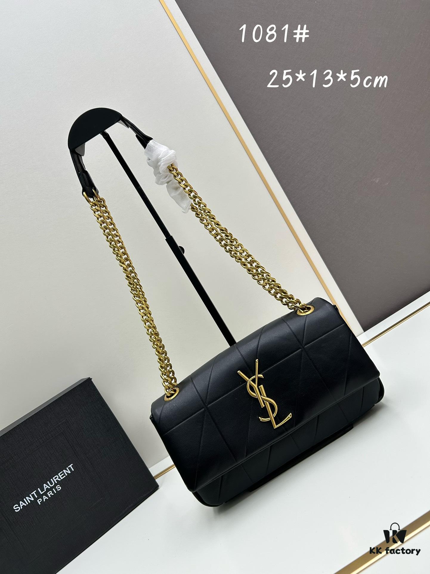 New Arrival YSL Saint Laurent JAMIE Medium 25cm Suede and Lambskin Crossbody Bag