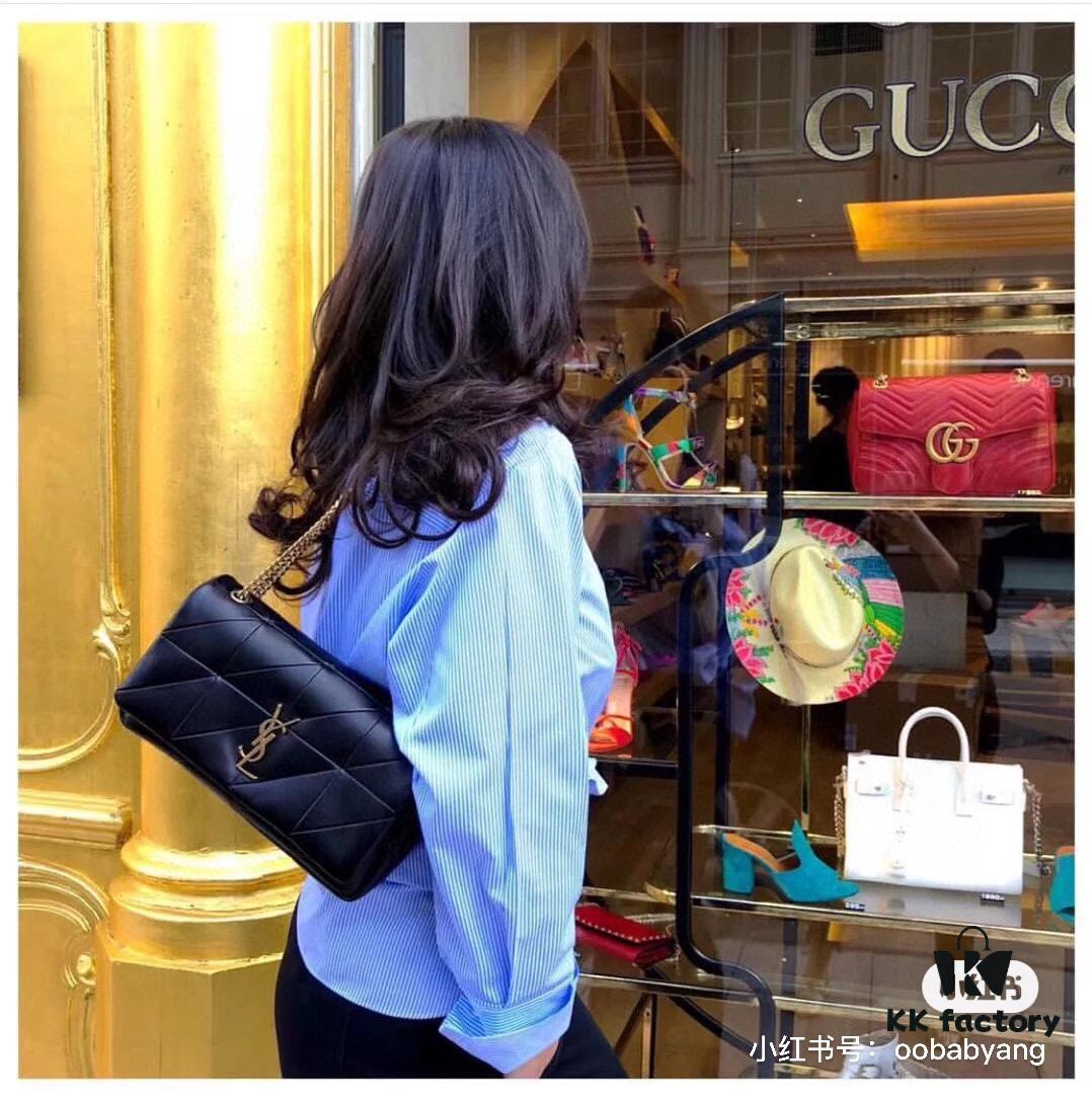 New Arrival YSL Saint Laurent JAMIE Medium 25cm Suede and Leather Shoulder Bag