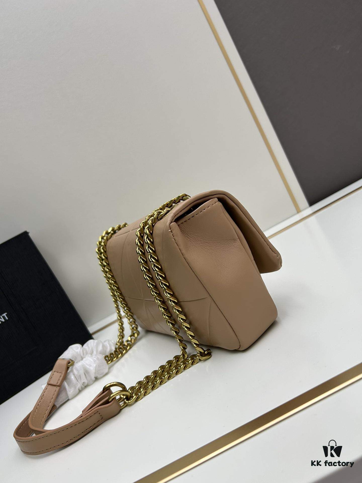 New Arrival ||| Poster Style YSL Saint Laurent JAMIE Medium 25cm Suede and Lambskin Crossbody Bag