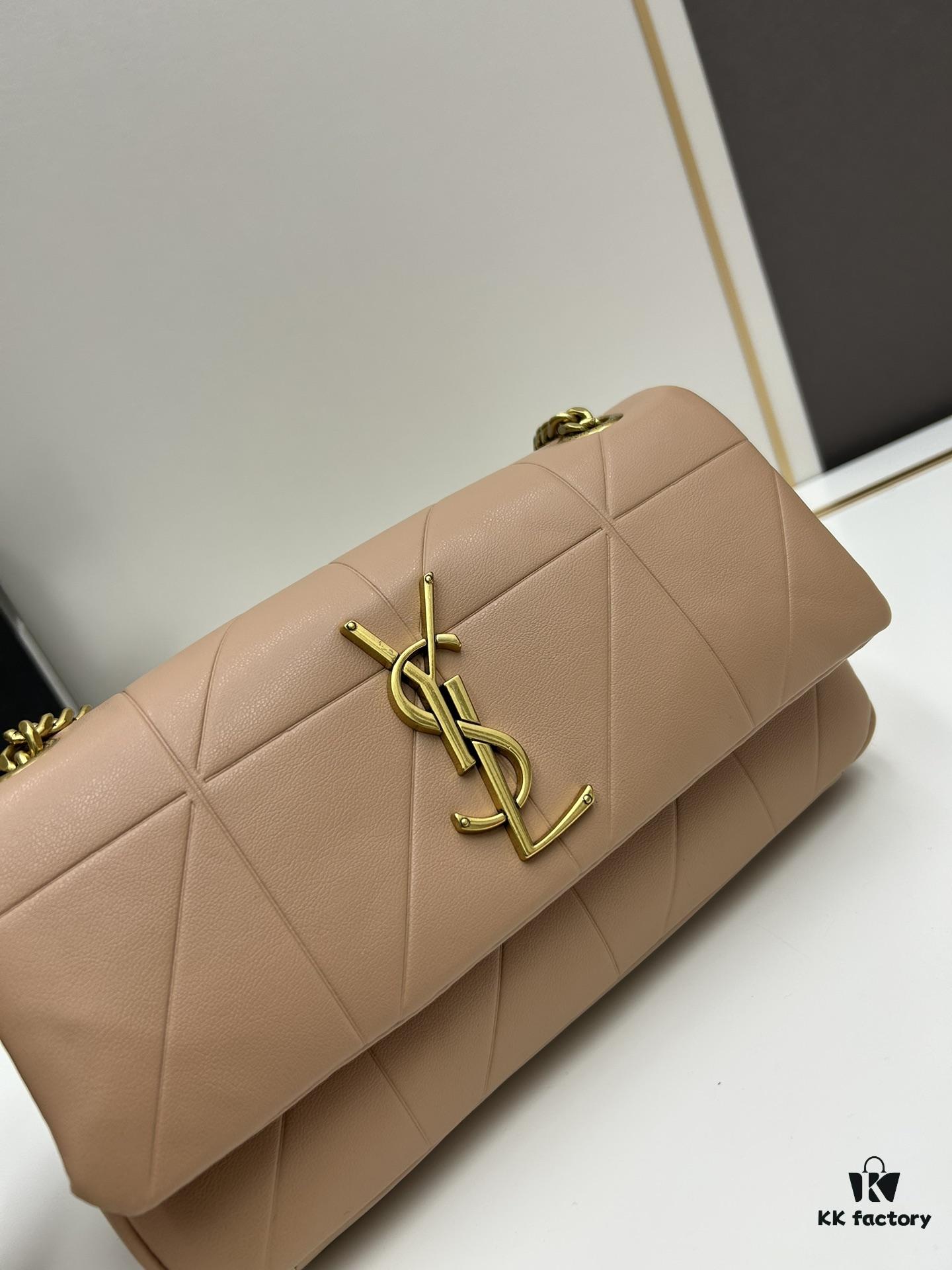 New Arrival ||| Poster Style YSL Saint Laurent JAMIE Medium 25cm Suede and Lambskin Crossbody Bag