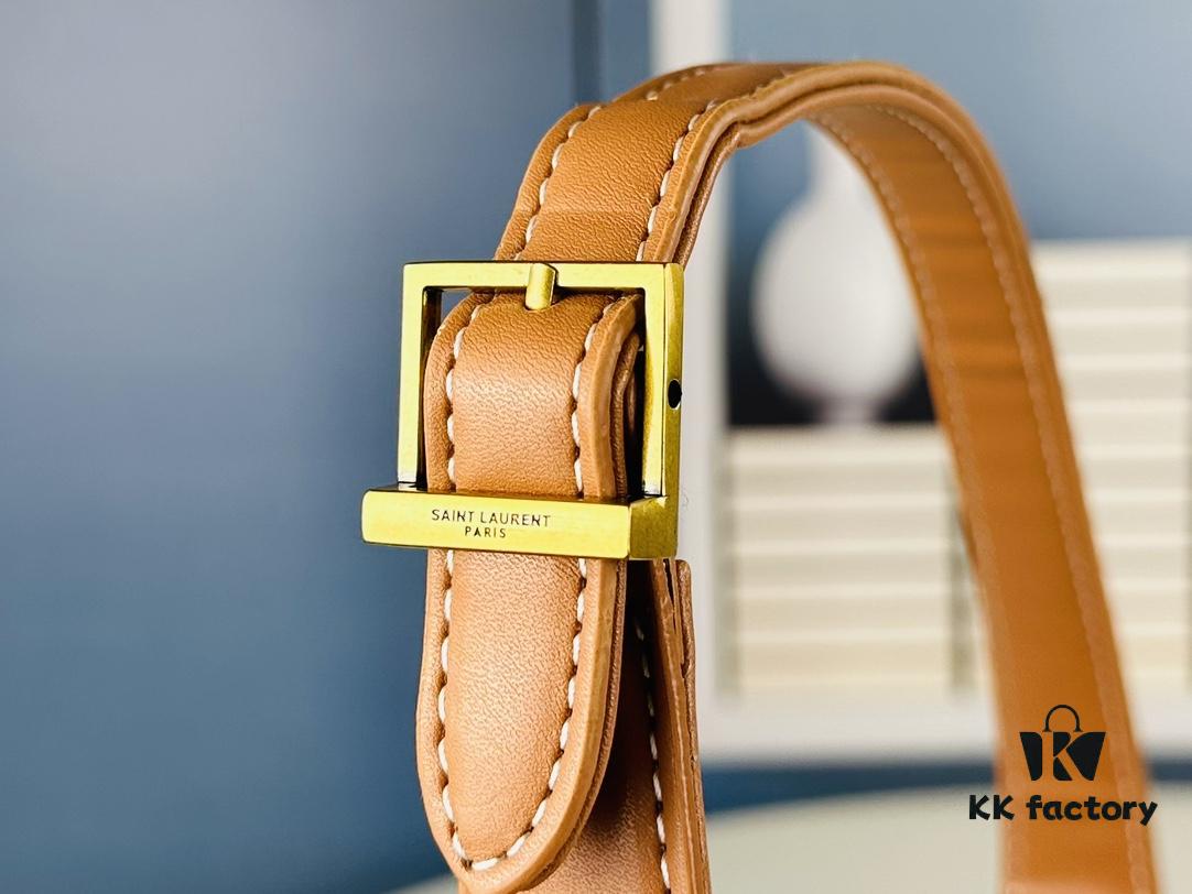 New YSL Saint Laurent Canvas Shoulder Bag with Box | 70s-Inspired Retro Design | Rive Gauche Collection