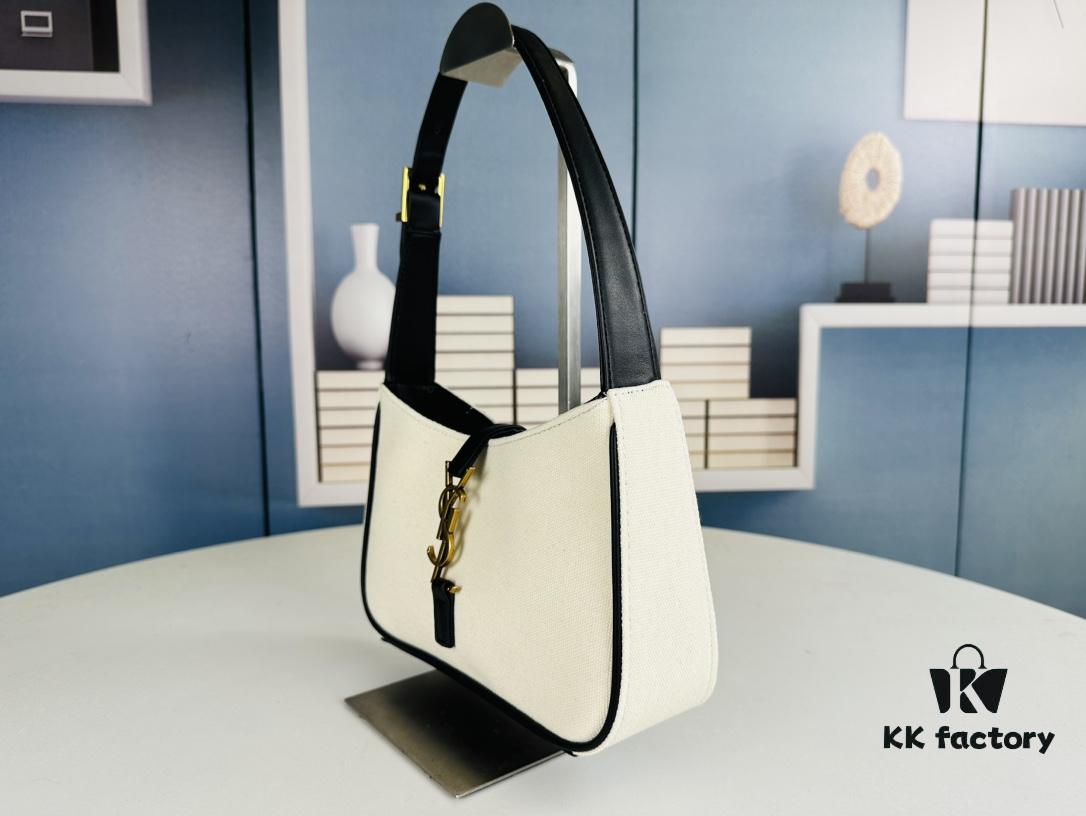 New Arrival with Box 💰||| YSL Saint Laurent Canvas Shoulder Bag, First-Ever Canvas Shoulder Bag, This Square-Shaped Design Brings Endless Surprise