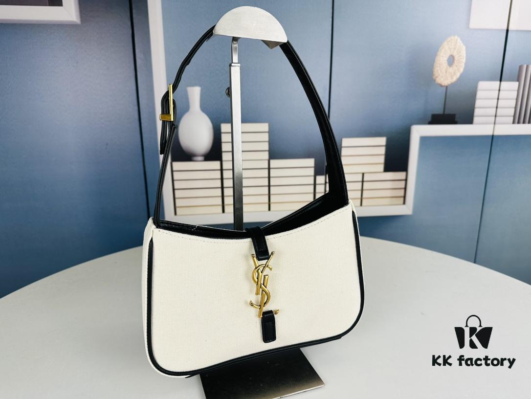 New Arrival with Box 💰||| YSL Saint Laurent Canvas Shoulder Bag, First-Ever Canvas Shoulder Bag, This Square-Shaped Design Brings Endless Surprise