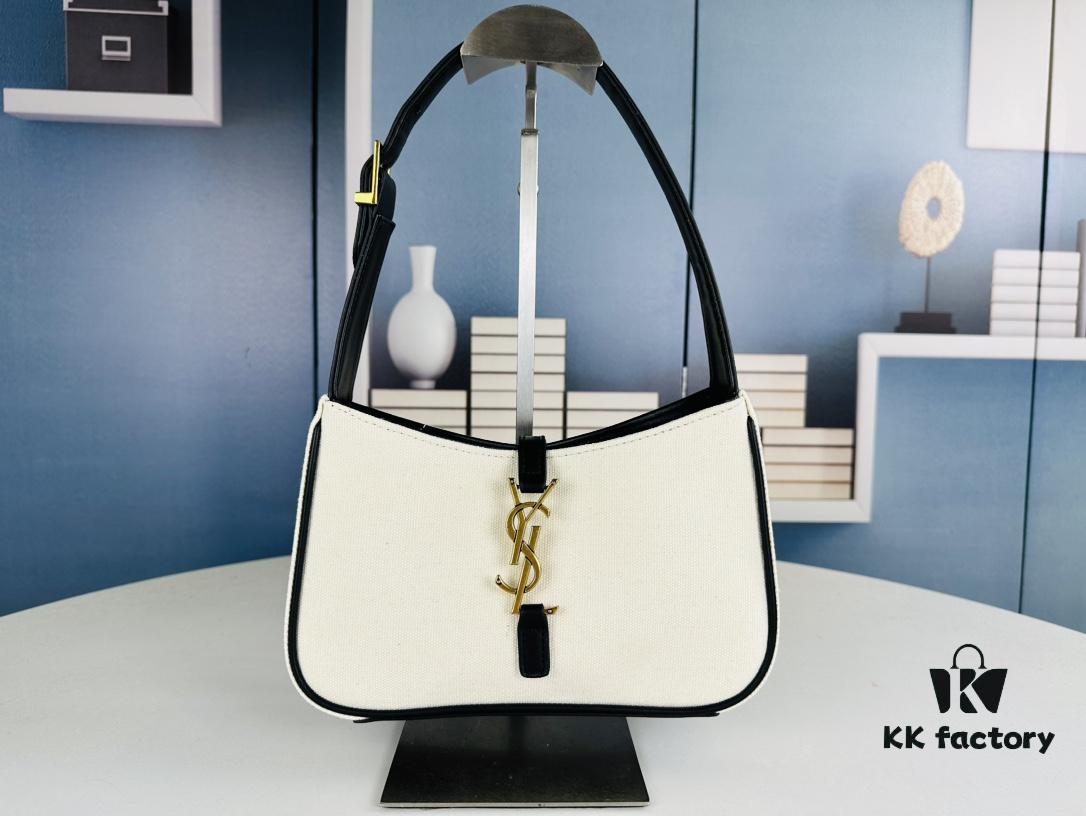 New Arrival with Box 💰||| YSL Saint Laurent Canvas Shoulder Bag, First-Ever Canvas Shoulder Bag, This Square-Shaped Design Brings Endless Surprise