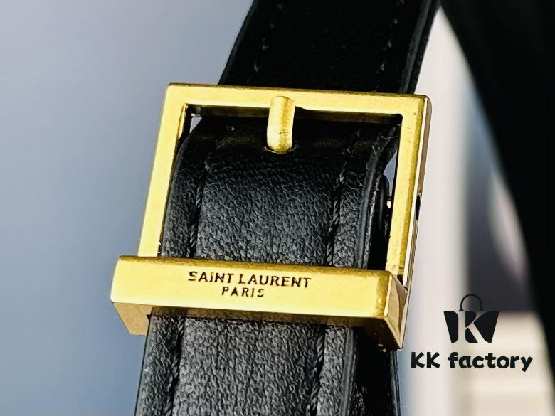 New Arrival with Box 💰 See How Beautiful the YSL Trapezoid Shoulder Bag Looks from Rosé's Back View!