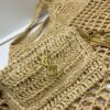 New Large YSL Icare Raffia Bag with Mini Compartment