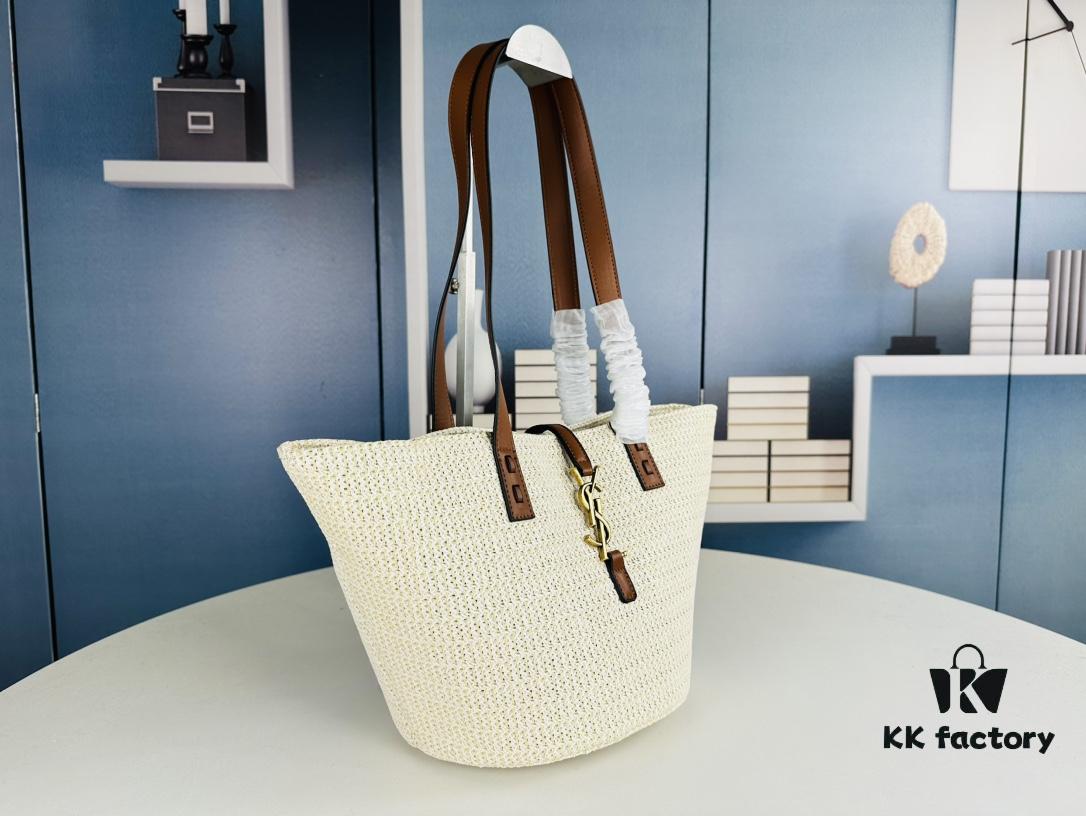 New Arrival YSL Straw Tote Shopping Bag
