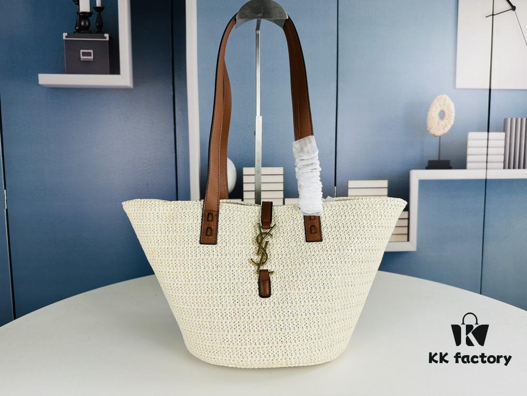New Arrival YSL Straw Tote Shopping Bag