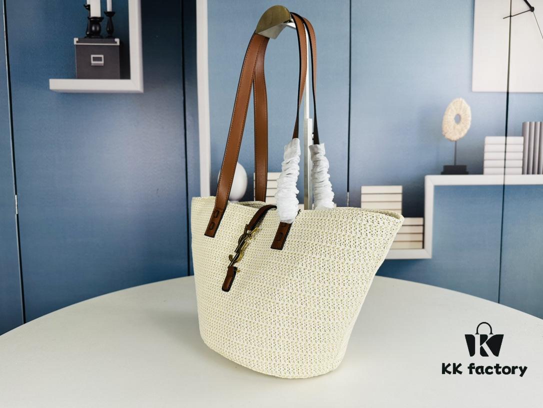 New Arrival YSL Straw Tote Shopping Bag