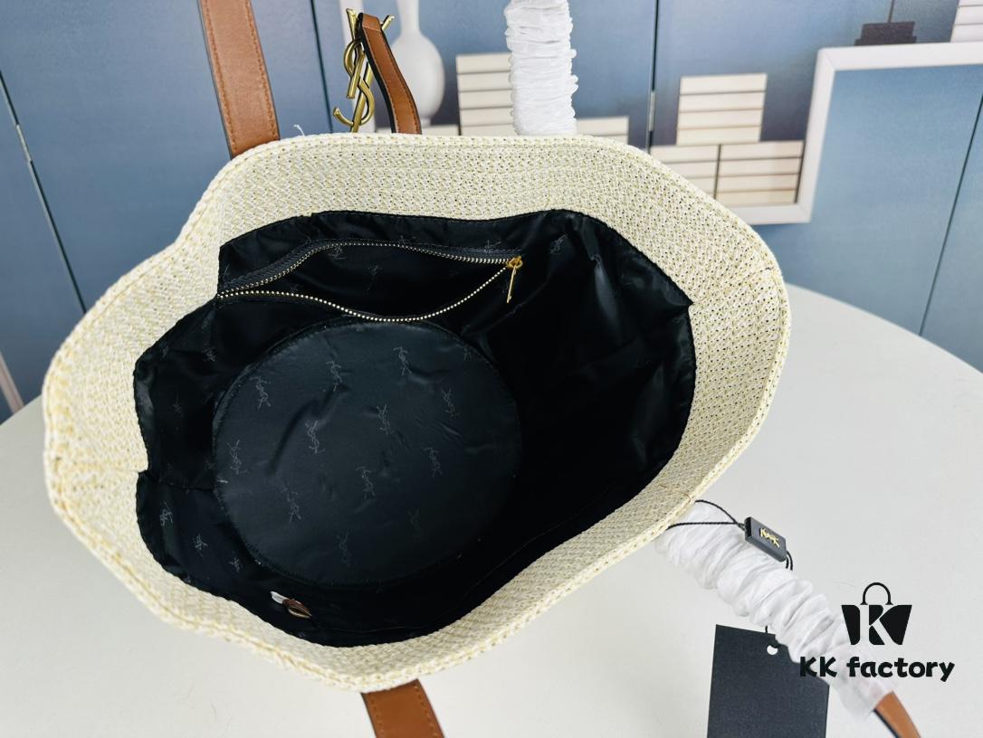 New Arrival YSL Straw Tote Shopping Bag