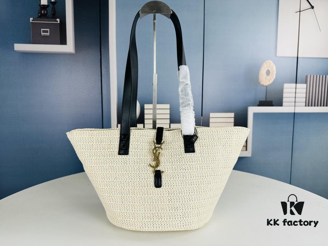 New Arrival YSL Straw Tote Shopping Bag