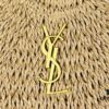 New Medium Size YSL Woven Straw Bag with Zipper - Perfect for Summer Beach Style