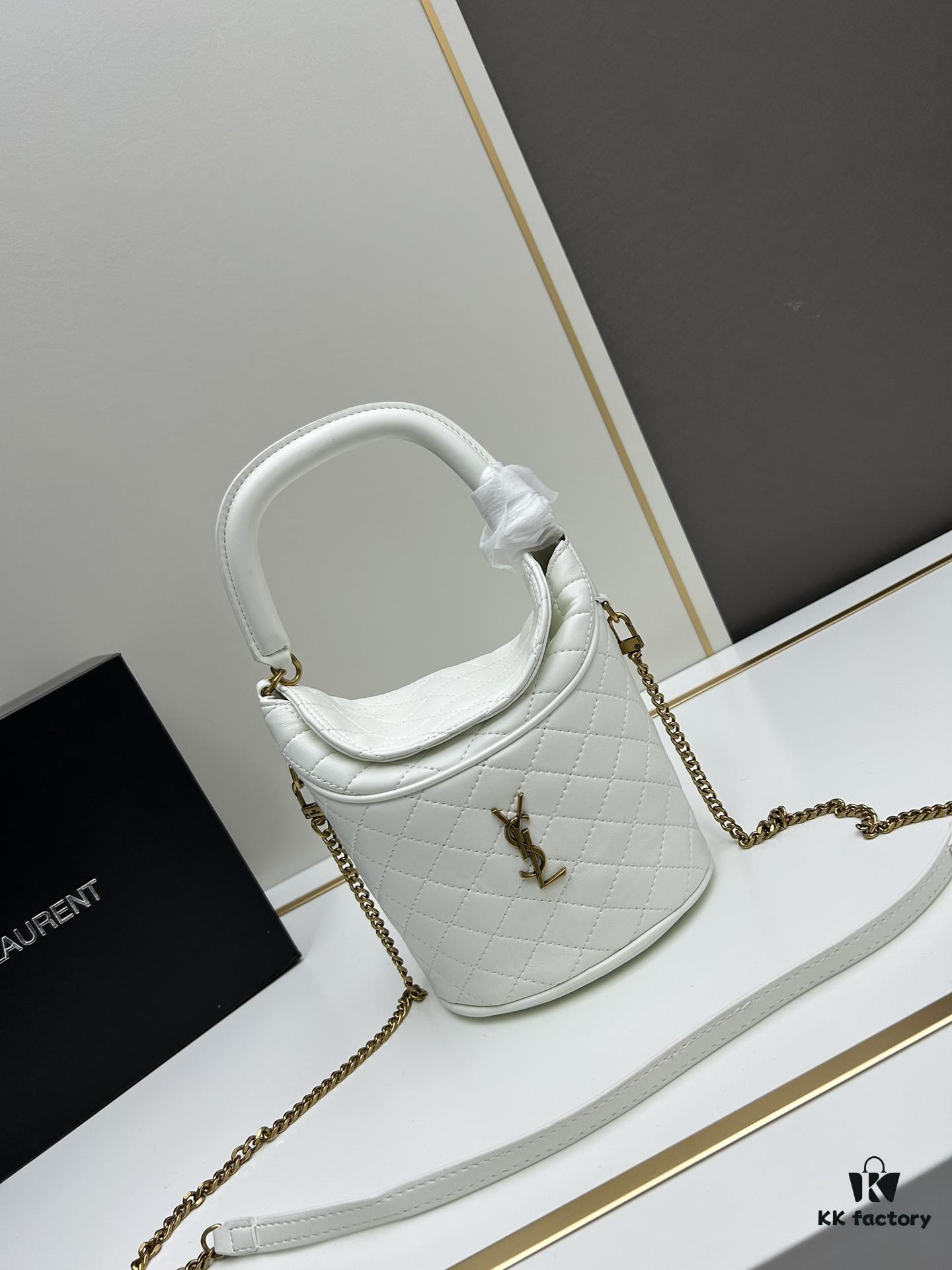 New Arrival with Box 💰 YSL GABY Mini Bucket Bag in Lambskin – Adorable Design, Loved by All 🥰 Details Matter!