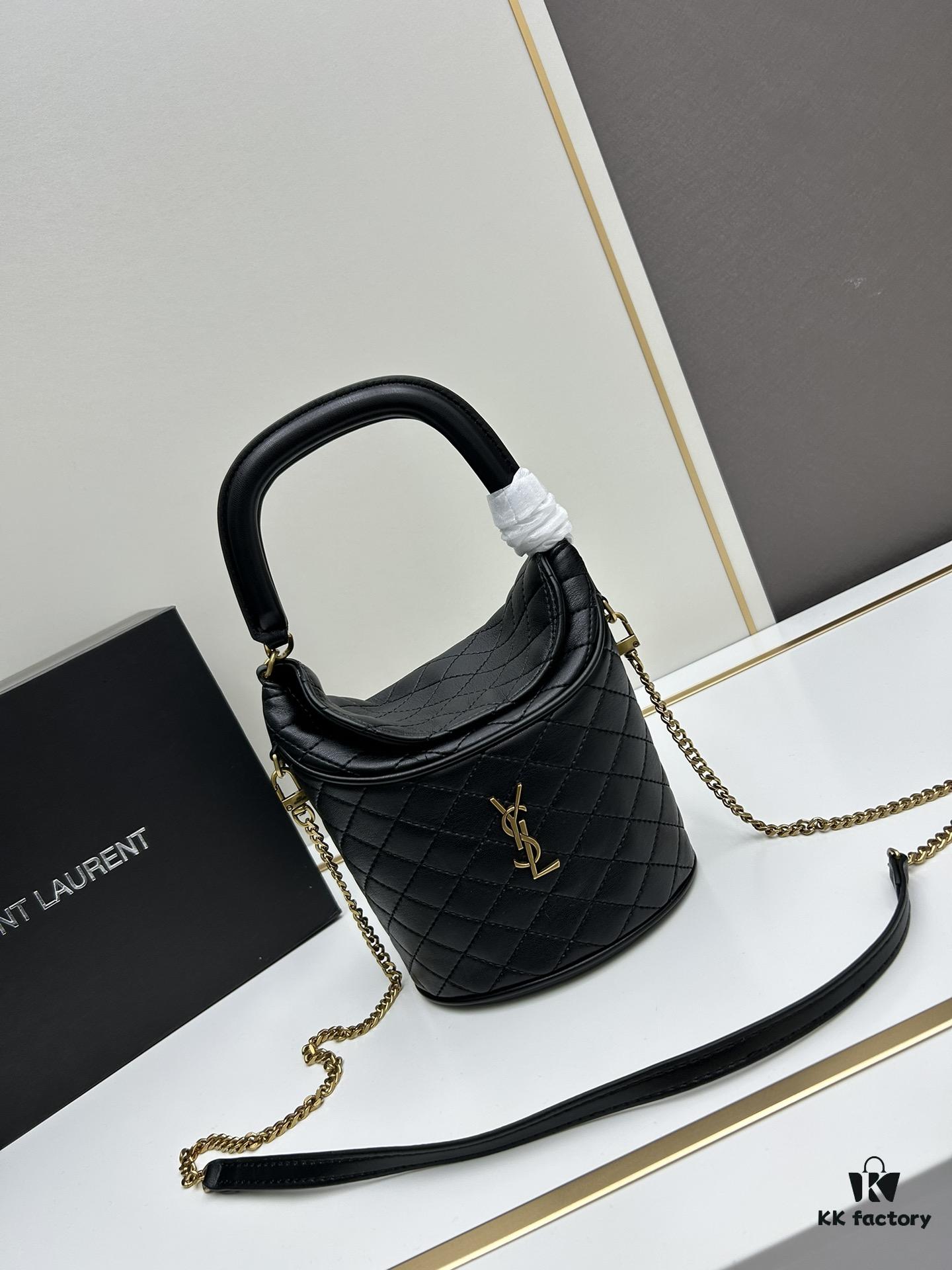 New Arrival with Box 💰 YSL GABY Mini Bucket Bag in Lambskin – Adorable Design, Loved by All 🥰 Details Matter!