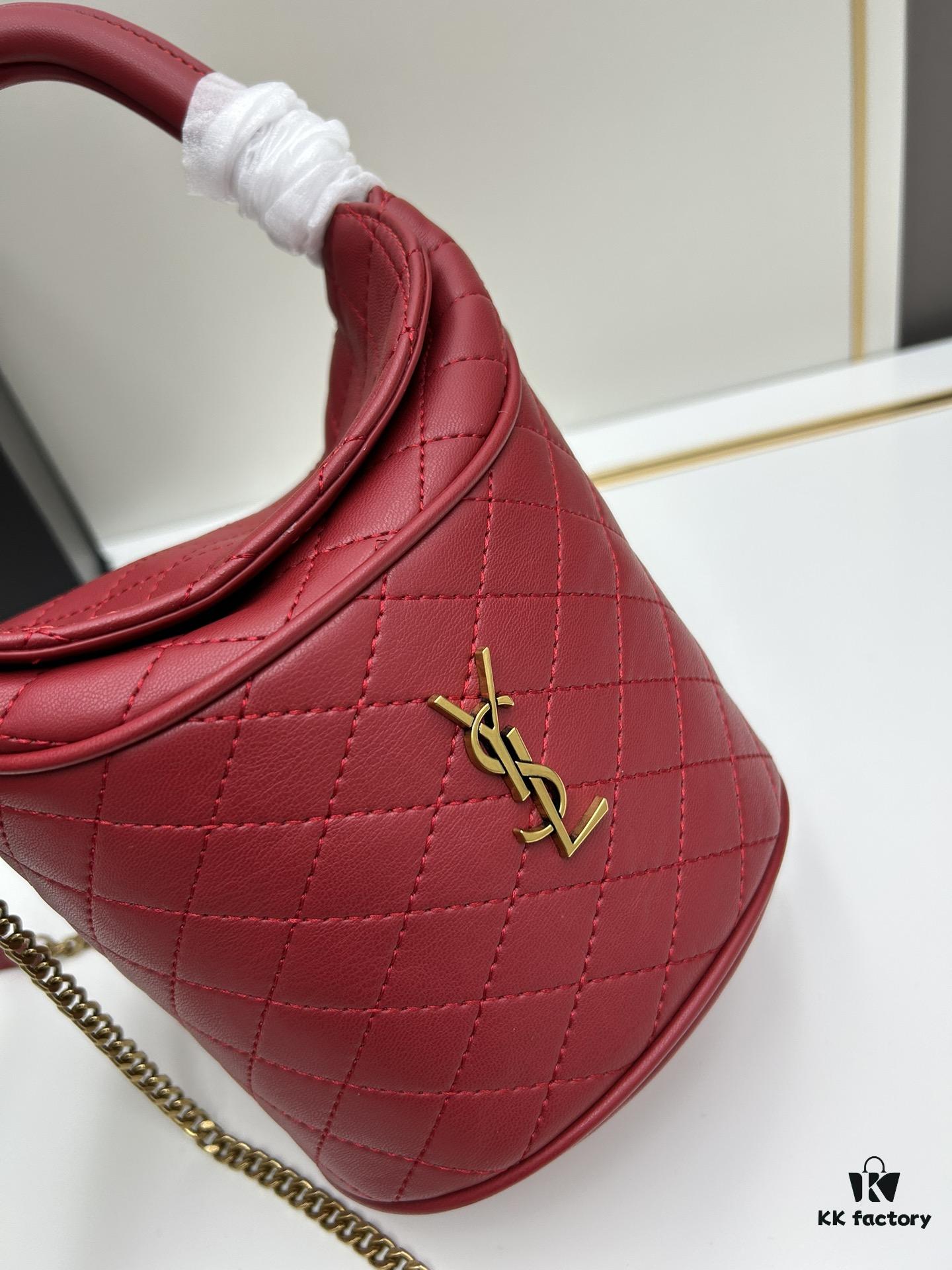 New YSL GABY Mini Bucket Bag in Lambskin with Box - Adorable Design, Loved by All